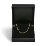 Goldkette als Panzerstegkette in Gelbgold 375 / 9 Karat, 50 cm lang, 2.5 mm breit, Gewicht ca. 4.9 g.