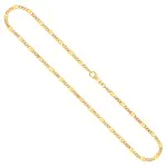 Goldkette als Panzerstegkette in Gelbgold 585 / 14K, 70 cm lang, 3,1 mm breit, Gewicht ca. 7.8 g.