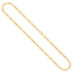 Goldkette als Panzerstegkette in Gelbgold 333 / 8K, 45 cm lang, 3,1 mm breit, Gewicht ca. 4.3 g.