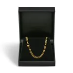 Armband als Panzerkette hohl in Gelbgold 585 / 14K, 18,5 cm lang, 3,6 mm breit, Gewicht ca. 3.3 g.