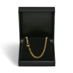 Goldkette als Panzerkette hohl in Gelbgold 585 / 14K, 50 cm lang, 3,6 mm breit, Gewicht ca. 8.1 g.