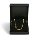 Goldkette als Königskette in Gelbgold 585 / 14K, 60 cm lang, 2,3 mm breit, Gewicht ca. 26 g.