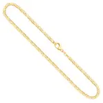 Goldkette als Königskette in Gelbgold 585 / 14K, 60 cm lang, 2,3 mm breit, Gewicht ca. 26 g.
