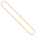 Goldkette als Königskette in Gelbgold 585 / 14K, 45 cm lang, 1,8 mm breit, Gewicht ca. 10.6 g.
