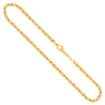Goldkette als Königskette in Gelbgold 585 / 14K, 45 cm lang, 2,8 mm breit, Gewicht ca. 25 g.