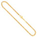 Goldkette als Königskette in Gelbgold 750 / 18 Karat, 50 cm lang, 2.8 mm breit, Gewicht ca. 33 g.