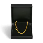 Goldkette als Königskette in Gelbgold 750 / 18 Karat, 50 cm lang, 2.8 mm breit, Gewicht ca. 33 g.