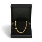 Goldkette als Königskette in Gelbgold 333 / 8K, 50 cm lang, 2,8 mm breit, Gewicht ca. 25 g.