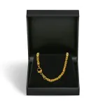 Armband als Königskette in Gelbgold 750 / 18K, 22 cm lang, 3,2 mm breit, Gewicht ca. 19.5 g.