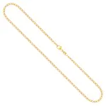 Goldkette als Zwillingspanzerkette in Gelbgold 333 / 8K, 45 cm lang, 2,1 mm breit, Gewicht ca. 2.6 g.