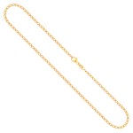 Goldkette als Zwillingspanzerkette in Gelbgold 333 / 8K, 42 cm lang, 2,1 mm breit, Gewicht ca. 2.4 g.
