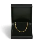 Goldkette als Zwillingspanzerkette in Gelbgold 333 / 8K, 45 cm lang, 2,1 mm breit, Gewicht ca. 2.6 g.