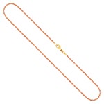 Goldkette als Zopfkette in Gelbgold 375 / 9K, 65 cm lang, 1,7 mm breit, Gewicht ca. 5.9 g.