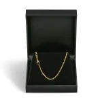 Armband als Zopfkette in Gelbgold 585 / 14K, 18,5 cm lang, 1,7 mm breit, Gewicht ca. 2.2 g.