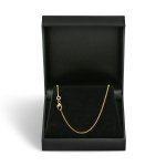 Goldkette als Bingokette in Gelbgold 585 / 14K, 55 cm lang, 1,1 mm breit, Gewicht ca. 4.4 g.