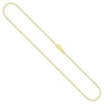 Goldkette als Bingokette in Gelbgold 375 / 9K, 80 cm lang, 1,1 mm breit, Gewicht ca. 5.5 g.