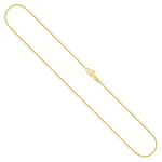 Goldkette als Bingokette in Gelbgold 375 / 9K, 36 cm lang, 1,1 mm breit, Gewicht ca. 2.5 g.