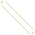 Goldkette als Bingokette in Gelbgold 375 / 9K, 42 cm lang, 1,1 mm breit, Gewicht ca. 2.9 g.