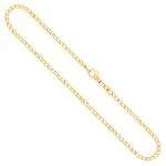 Goldkette als Panzerkette weit in Gelbgold 333 / 8K, 55 cm lang, 2,1 mm breit, Gewicht ca. 4.4 g.