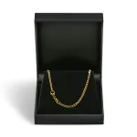 Goldkette als Panzerkette weit in Gelbgold 333 / 8K, 55 cm lang, 2,1 mm breit, Gewicht ca. 4.4 g.