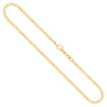 Goldkette als Panzerkette weit in Gelbgold 333 / 8K, 60 cm lang, 2,1 mm breit, Gewicht ca. 4.8 g.