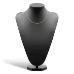 Goldkette als Figarokette diamantiert Gliederung 5+1 in Gelbgold 585 / 14K, 50 cm lang, 2,8 mm breit, Gewicht ca. 9.2 g.
