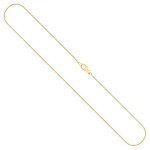 Goldkette als Schlangenkette in Gelbgold 750 / 18K, 45 cm lang, 0,8 mm breit, Gewicht ca. 3.1 g.