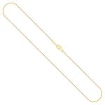 Goldkette als Schlangenkette in Gelbgold 750 / 18K, 45 cm lang, 0,8 mm breit, Gewicht ca. 3.1 g.