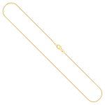 Goldkette als Schlangenkette in Gelbgold 750 / 18K, 42 cm lang, 0,8 mm breit, Gewicht ca. 2.8 g.