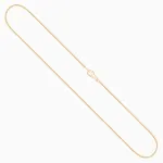 Goldkette als Schlangenkette in Gelbgold 750 / 18K, 70 cm lang, 0,9 mm breit, Gewicht ca. 7.2 g.