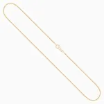 Goldkette als Schlangenkette in Gelbgold 750 / 18K, 36 cm lang, 0,9 mm breit, Gewicht ca. 3.6 g.