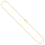 Goldkette als Schlangenkette in Gelbgold 585 / 14 Karat, 50 cm lang, 1.1 mm breit, Gewicht ca. 5,4 g.