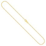 Goldkette als Schlangenkette in Gelbgold 585 / 14K, 42 cm lang, 1,1 mm breit, Gewicht ca. 4.7 g.