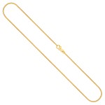 Goldkette als Schlangenkette diamantiert in Gelbgold 585 / 14K, 80 cm lang, 1 mm breit, Gewicht ca. 9.3 g.