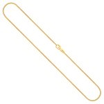 Goldkette als Schlangenkette diamantiert in Gelbgold 585 / 14K, 36 cm lang, 1 mm breit, Gewicht ca. 4.2 g.