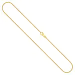 Goldkette als Schlangenkette diamantiert in Gelbgold 585 / 14K, 50 cm lang, 1 mm breit, Gewicht ca. 5.9 g.