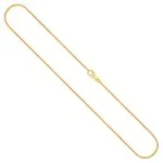Goldkette als Schlangenkette diamantiert in Gelbgold 585 / 14K, 75 cm lang, 1 mm breit, Gewicht ca. 8.7 g.