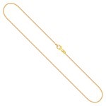 Goldkette als Tondakette in Gelbgold 750 / 18K, 40 cm lang, 0,8 mm breit, Gewicht ca. 3.4 g.