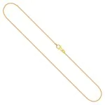 Goldkette als Tondakette in Gelbgold 750 / 18K, 40 cm lang, 0,8 mm breit, Gewicht ca. 3.4 g.