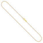 Goldkette als Tondakette in Gelbgold 375 / 9K, 38 cm lang, 0,8 mm breit, Gewicht ca. 2.4 g.