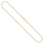 Goldkette als Tondakette diamantiert in Gelbgold 585 / 14K, 70 cm lang, 1,1 mm breit, Gewicht ca. 5.3 g.