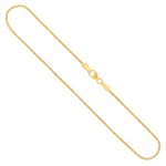 Goldkette als Tondakette diamantiert in Gelbgold 585 / 14K, 40 cm lang, 1,1 mm breit, Gewicht ca. 3 g.