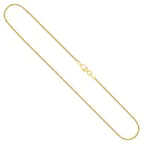 Goldkette als Tondakette in Gelbgold 585 / 14K, 55 cm lang, 1,4 mm breit, Gewicht ca. 7 g.