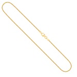 Goldkette als Tondakette in Gelbgold 585 / 14K, 60 cm lang, 1,4 mm breit, Gewicht ca. 7.6 g.