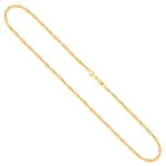 Goldkette als Singapurkette in Gelbgold 585 / 14 Karat, 42 cm lang, 1.8 mm breit, Gewicht ca. 2,6 g.