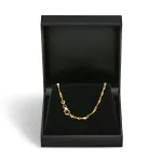Goldkette als Singapurkette in Gelbgold 333 / 8 Karat, 40 cm lang, 2.2 mm breit, Gewicht ca. 2.8 g.
