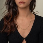 Goldkette als Singapurkette in Gelbgold 585 / 14K, 42 cm lang, 2,4 mm breit, Gewicht ca. 4.2 g.