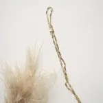 Goldkette als Singapurkette in Gelbgold 750 / 18 Karat, 80 cm lang, 2.4 mm breit, Gewicht ca. 9 g.