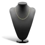 Goldkette als Singapurkette in Gelbgold 333 / 8K, 50 cm lang, 3,4 mm breit, Gewicht ca. 9 g.