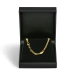 Goldkette als Singapurkette in Gelbgold 333 / 8K, 42 cm lang, 3,4 mm breit, Gewicht ca. 8 g.